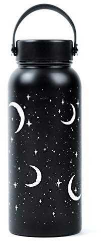 Isolierte Edelstahl-Trinkflasche mit luftdichtem Deckel – Vakuum-doppelwandige Gummi-versiegelte Trinkgläser wiederverwendbar Sport Gym Reise Kaffee Thermoskanne Küchendekoration Geschenke für Frauen