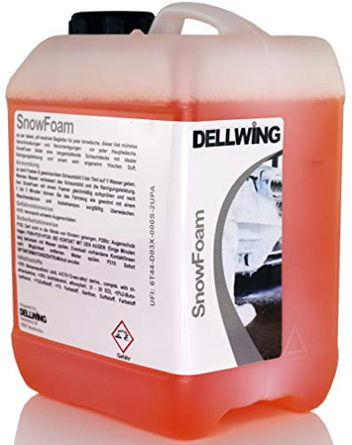 DELLWING Snow Foam Shampoo Energy 2,5 L - Ideal für die sanfte Vorwäsche - Bildet eine dicke und langanhaltende Schaumdecke mit einem schönen Duft