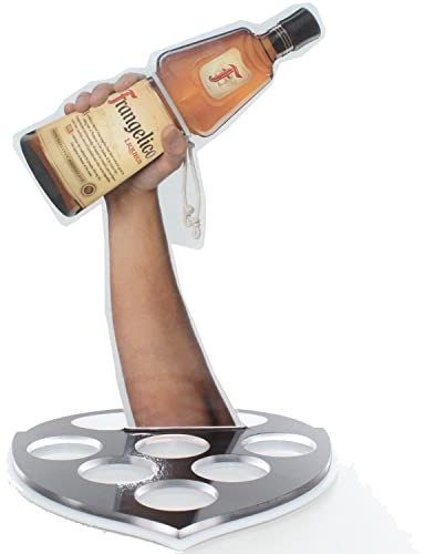 QMBasic Bar Set - SHOT- HALTER für FRANGELICO LIKÖR SCHNAPSGLÄSER | Shotglas Glas Tablett Gastronomie