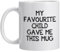 Unique Birthday Gifts for Mum Dad,My Favourite Child Gave Me This Funny Coffee Mug Cup for Dad Mum-Mothers Day Fathers Day Christmas Gifts for Dad Mum Parent Presents