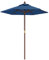 vidaXL Sombrilla de jardín con Poste de Madera Azul Celeste 196x231 cm, sombrilla, sombrilla de Exterior, sombrilla Patio, Parasol, sombrilla terraza