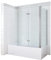 AQUABATOS® Eck Duschtrennwand Duschwand für Badewanne faltbar Badewannenaufsatz 120x140cm mit Seitenwand 70x140cm aus 5mm ESG Sicherheitsglas Nano-Beschichtung