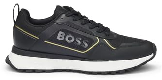 BOSS Herren Jonah Runn Sneakers aus verschiedenen Materialien mit Schnürung und Kunstleder Größe