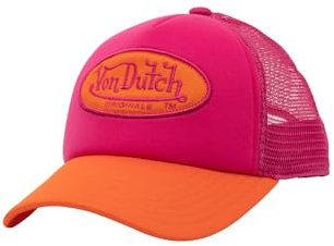 Von Dutch Trucker Cap Tampa Pink Orange, Size:OneSize