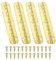 PATIKIL Small Piano Hinge 2.6 x 0.6, 4 Pack Mini 180-Degree Jewelry Box Hinges with Screw for Jewellery Wooden Boxes, Gold