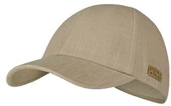 Sterntaler Basecap Uni - Unisex Schirmmütze aus Baumwoll Musselin - Sommer Baseball Cap anpassbar durch Klettverschluss - Sportive Baby und Kinder Schirmkappe, Taupe, Größe 57