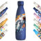 KollyKolla Edelstahl Trinkflasche 500ml, 3D-Druck Trinkflasche, Trinkflasche Sport, Trinkflasche Kohlensäure Geeignet, Auslaufsicher Thermoskanne, BPA-Frei, Trinkflaschen für Kinder, Schule, Sport