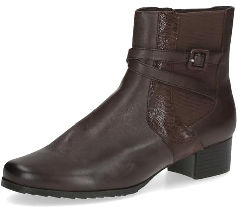CAPRICE Comfort Damen Stiefeletten mit Schnalle Mehrweite H