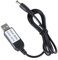 FackLOxc DC 5,5 x 2,1 mm USB vers 6 V CC 5,5 x 2,1 mm Câble d'alimentation pour appareils à piles 4 AA tels que les sonnettes jouets jauges
