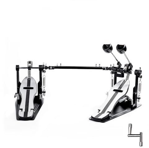 Vaisoeny Fußmaschinen，Double Bass Kick Drum Pedal mit Doppelkette，Doppel Pedal(V-SZ11)