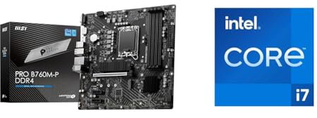 MSI Pro B760M-P DDR4 Carte Mère + Intel® Core™ i7-14700KF Desktop Processor 20 Cores