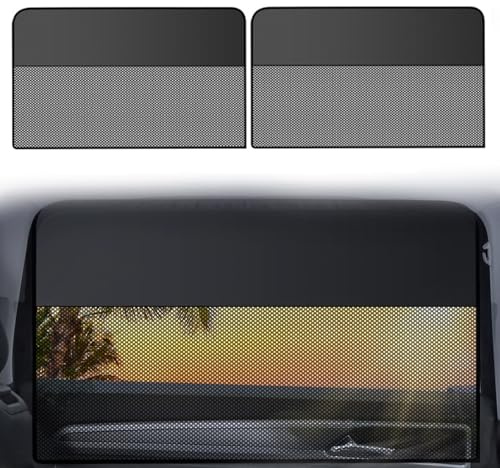 XWUX 2 Stück Sonnenschutz Auto Baby, Gespleißter Magnetisch Sonnenblende Seitenscheibe Hinten mit Halbschatten, Sonnenblende Auto Kinder, Fenster Verdunkelung (Heckscheiben)