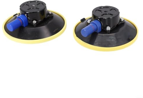 Besshepplo Lot de 2 ventouses de 15,2 cm avec pompe à main en verre avec filetage M8 pour réparation et entretien automobiles
