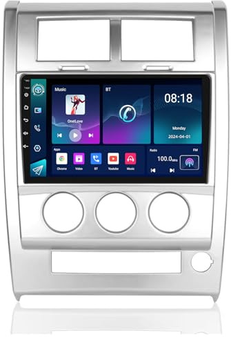 Autoradio Stereo für Liberty Radio Upgrade 2008-2012 Android 14 GPS-Navi 10,1-Zoll Touchscreen Headunit Lenkradsteuerung mit kabellosem Carplay Android Auto kostenlose Rückfahrkamer(Size:8 CORE 4+32G)