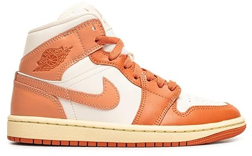 Jordan 1 Mid in Pale Ivory & Light Orewood Brown by AIR JORDAN, Sail, 5 UK
