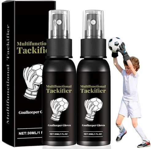 2PCS Goalkeeper Glove Gl/ue,Hand Grip Spray,Goal Keeper Training Equipment,Enhances Grip for Soccer Goalkeepers,Adhesive for Football Gloves,Goalkeeper Glove Adhesive,Extra Grip for Football Gloves
