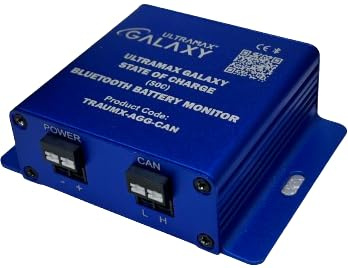 ULTRAMAX GALAXY STATE OF CHARGE (SOC) BLUETOOTH BATTERY MONITOR, USED TO CHECK VOLTAGE, CAPACITY