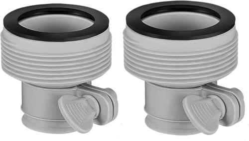 XIABYAYU 2 PCS Adattatore Tubo Piscina B, Connettore Tubo Piscina, Raccordi Piscinas, Adattatore Tubi Piscinas, Adattatori Piscine 32mm 38mm, Compatibile con Pompe Filtranti Intex, Coleman