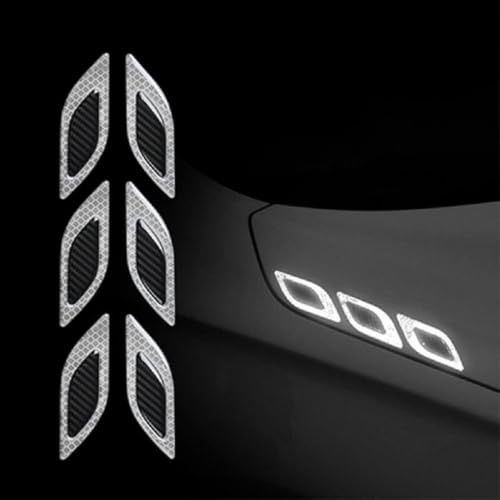 Tryagat 6PCS 3D Riflettente per VW Golf 5 6 7 8 GTE GTI GTD Clubsport