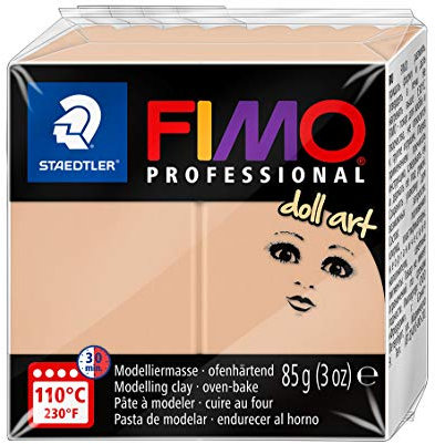 STAEDTLER 8027-45 - - Fimo Professional Doll Art Normalblock, 85 g, sand