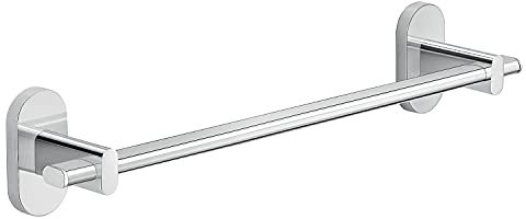 Gedy 000053211335200 G-Febo Asciugamani Bagno Cromato 35 cm, Misure: 7X35X7 CM & 0,314 kg, Porta salviette in Acciaio Inox e Cromall, Fissabile Anche con Colla, Design R&S, 2 Anni di Garanzia, Unica