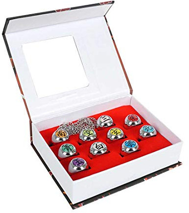 CoolChange 10 Akatsuki Mitglieder Ringe aus Metall