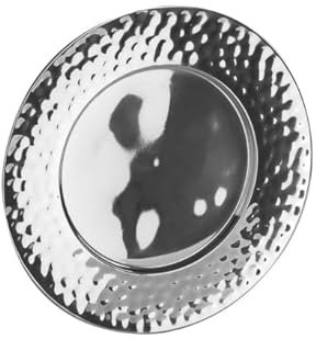 Fink Piatto Tablett aus Edelstahl, Silber, 37 x 37 x 3 cm