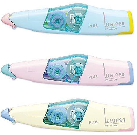Plus correction tape Howaipa PT 5mm body three colors each one set