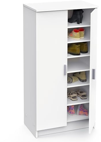 habeig Schuhschrank, Kommode, Schrank, Holz, Dielenschrank, Schuhregal, Flurschrank, (Weiß) Kleiderschrank, Schlafzimmer