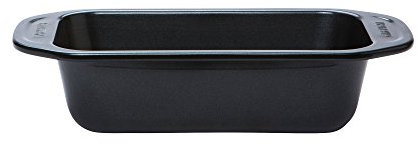 Circulon Ultimum - Molde para pan de 2 libras, antiadherente, de 9 pulgadas, para hornear, congelador y lavavajillas, acero al carbono, color negro