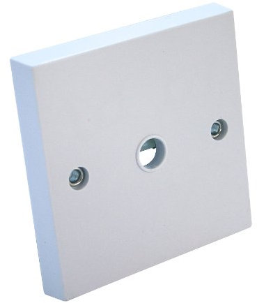 CED CEDFOP20 White Moulded 1 Gang 20A Flex Outlet Front Plate