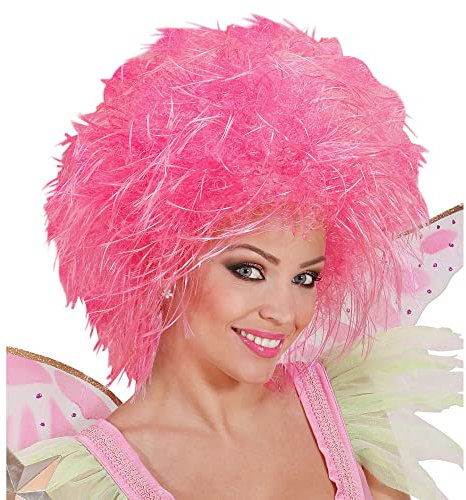 W WIDMANN MILANO Party Fashion - Perücke Fee, Neon, Kunsthaar, Fabelwesen, Elf, Wichtel, Kostüm Accessoire