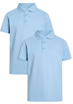 NEXT Jungen Poloshirts 2Er Pack (3 Bis 16 Jahre) Blau 7 Jahre