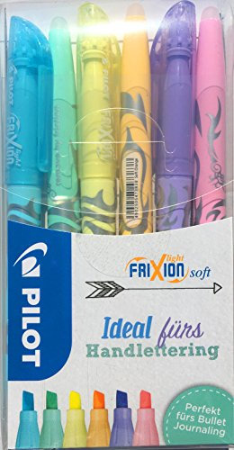 Pilot Frixion Light Pastell 6er-Set | Handlettering Etui Sonderedition
