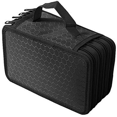 Schichten Federmappe Super Große Kapazität Bleistift Beutel Studenten Stationäre Fall Farbige Bleistifte Halter Case Federtasche
