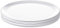 Amuse Home Bayview Essentials- Chip-Resistant Large Daily Melamine Round Dinner Plate- Set of 6-11 inches (White)