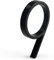 HASWARE Panneau De NuméRo De Maison Flottant: 5 Pouce (12cm) Signalisation De Porte Moderne – Frappant Pour Les Chiffres D'Adresse De Rue (9, Noir)