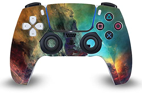 Head Case Designs Officially Licensed Cosmo18 Lagoon Nebula Art Mix Vinyl Faceplate Sticker Gaming Skin Decal Cover Compatible With Sony PlayStation 5 PS5 DualSense Controller