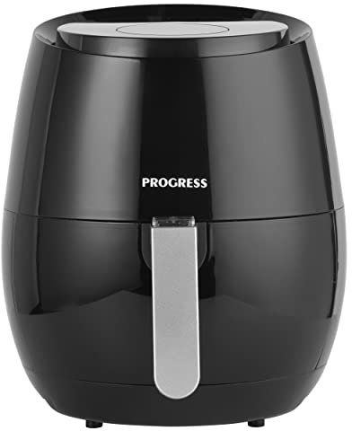 Progress EK4490P 4.5 Litre Hot Air Fryer with Removable Non-Stick Cooking Basket, Perfect For Family Cooking, 7 Presets, Adjustable Temperature Control Up To 200 Degrees with 30 Minute Timer, 1300 W