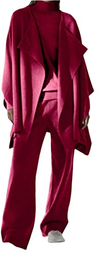 Dejamy Completo cardigan a mantella, maglia e pantalone