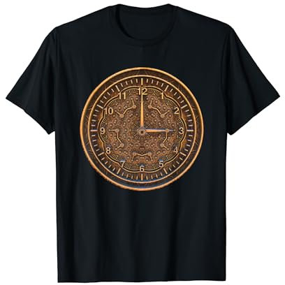 Steampunk Vintage Rusty Art Deco alte Uhr Cool T-Shirt