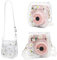 Transparente kleine Kameratasche PVC-Tasche mit Schulterriemen für Fujifilm Instax Mini 11/9/8