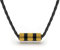 SERASAR Lederkette Herren Leder-Halskette mit Anhänger - 50cm Gold Gold-Kette Schmuck-Schachtel Geschenkidee für Männer Geburtstag Vater-Tag Punk-Rock Valentinstag