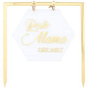 Cake Topper, Tortenaufsatz Beste Mama, 1 Stück