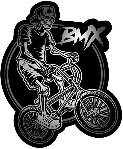 Samunshi BMX Aufkleber Autoaufkleber für Motorrad Fahrrad Roller oder Auto Sticker Fahrrad MTB Mountainbike Rennrad (20x17cm BMX)