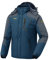 donhobo Herren Winter Fleecejacke Warme Gefüttert Skijacke Outdoor Wandern Camping Winddicht Wasserdicht Jacke Verdickt Funktionsjacke mit Kapuze Denimblau L