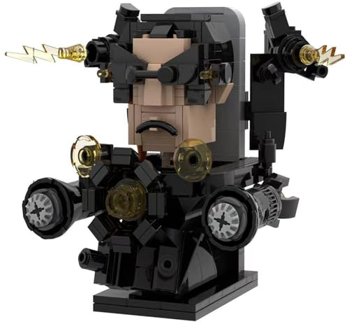 LCTM Skibidi Toilet Titan Building Blocks Toy Cameraman Speakerman Clock TV Man Monitor Action Figure Model Horror Game Multiverse Upgraded Adults Kids Fans Collectible Animation Birthday Gift ﻿ A