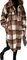 EFOFEI Damen Oversize Herbst Outfit Langarm Bluse Klassisch Langes Karohemd Holzfäller Trenchcoat Casual Check Bluse Coffee M