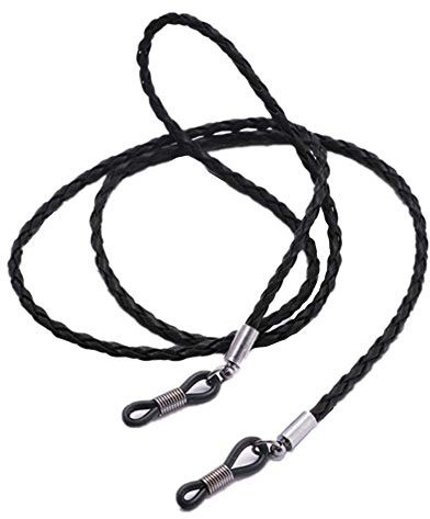 Geflochtenes Leder-Brillenkettenhalter, rutschfestes Sonnenbrillenband/Brillenband/Brillenband/Halsband/Brillenband/Brillenband, für Damen und Herren
