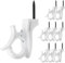 GEZIDEA Light Hanger Hooks, Ceiling Hooks,Screw-in Hooks for Hanging String Lights and Wire,Plants,Wind Chimes,White,20 Pack
